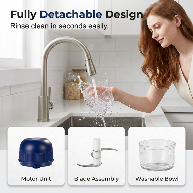🥳HOT SALE🥳💞12K+ SOLD! Garlic Chopper – From £7.98! One-touch, stainless blades & detachable. Chop fast – grab yours! ✅