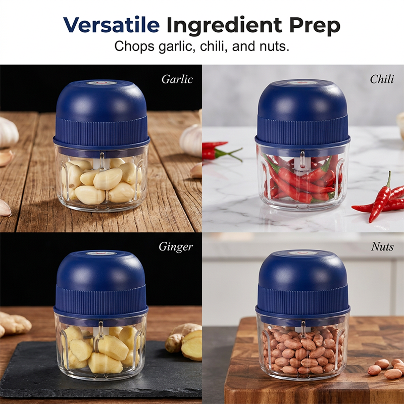 🥳HOT SALE🥳💞12K+ SOLD! Garlic Chopper – From £7.98! One-touch, stainless blades & detachable. Chop fast – grab yours! ✅