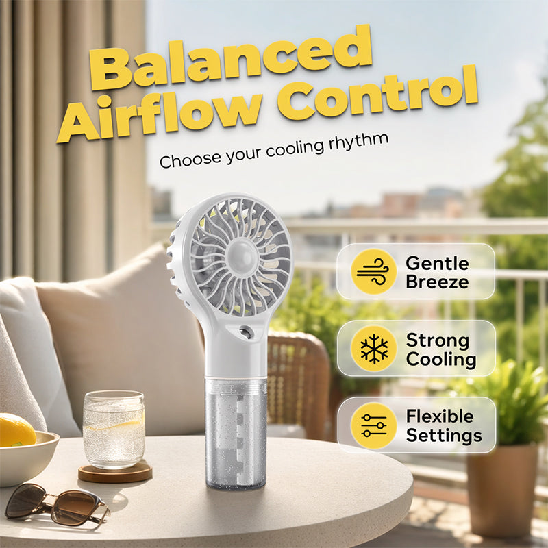 🏖️Summer Cool Deal: ONLY ￡9.99!❄️Portable Handheld Mist Cooling Fan💦