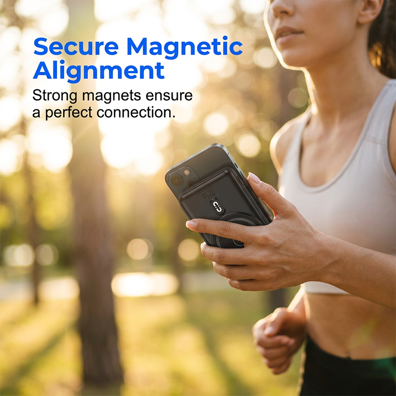 🥳2026 BESTSELLER🥳 Magnetic Power Bank – 3-in-1 with Built-in Lanyard Cable – Fast Charging, Secure Snap – 10000mAh/20000mAh! 🛡️💨