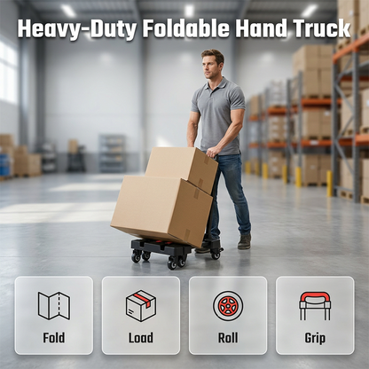 Heavy Duty Foldable Six-Wheel Hand Truck