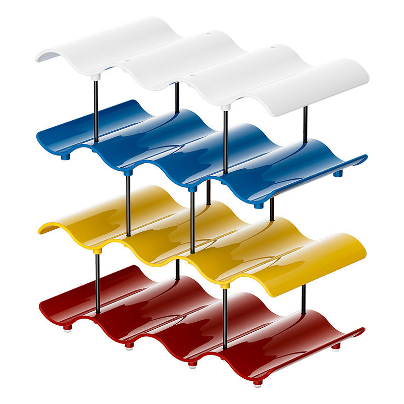 Multi-Tier Wave-Shaped Cup Organizer