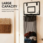 🎉Over-the-Door Basketball Laundry Hamper | Creative Score Game, Big Black Mesh Net, Acrylic/Wood Backboard, No-Drill Install 🚪🏀
