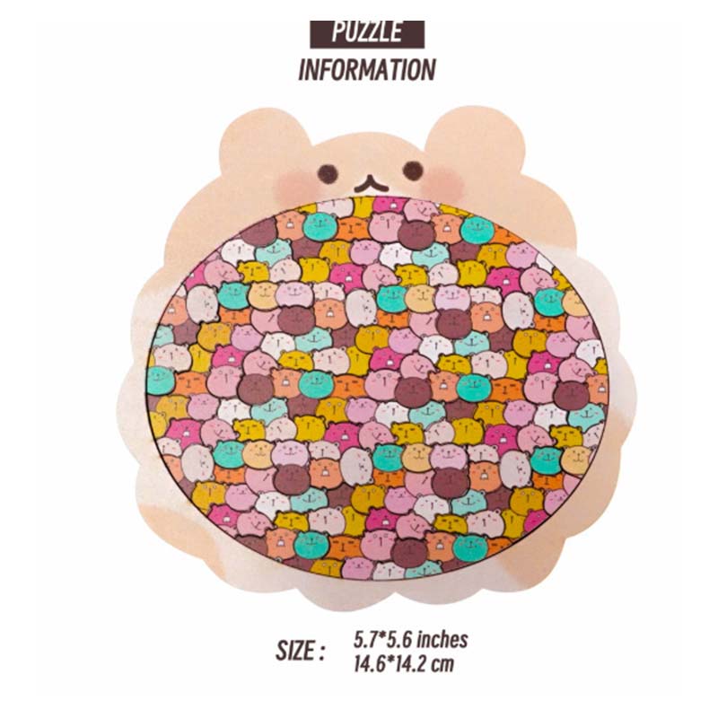 Cat Shaped Wooden Jigsaw Puzzle