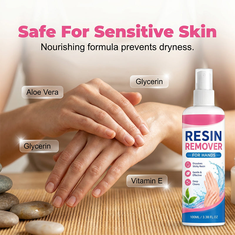 🥳2026 HOT SALE🥳💞50K+ SOLD!✨🤲 50% OFF! Gentle Resin Remover for Hands – Instantly dissolves sticky epoxy & UV resin. Safe for sensitive skin, no irritation. A must for crafters! 🎨💎