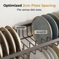 Slim Wall-Mounted Spice Organizer Drill-Free Carbon Steel Kitchen Countertop Storage Rack