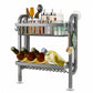 Slim Wall-Mounted Spice Organizer Drill-Free Carbon Steel Kitchen Countertop Storage Rack