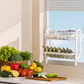 Slim Wall-Mounted Spice Organizer Drill-Free Carbon Steel Kitchen Countertop Storage Rack