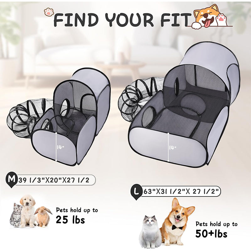 ⏰ 50% OFF – Meow-ster Deal! 🐾🏠 Large Cat Tunnel – Play, Hide, Chase & Nap in One Cozy Spot! | Fits All Cats – Even Chonky Ones 🐈⬛💤