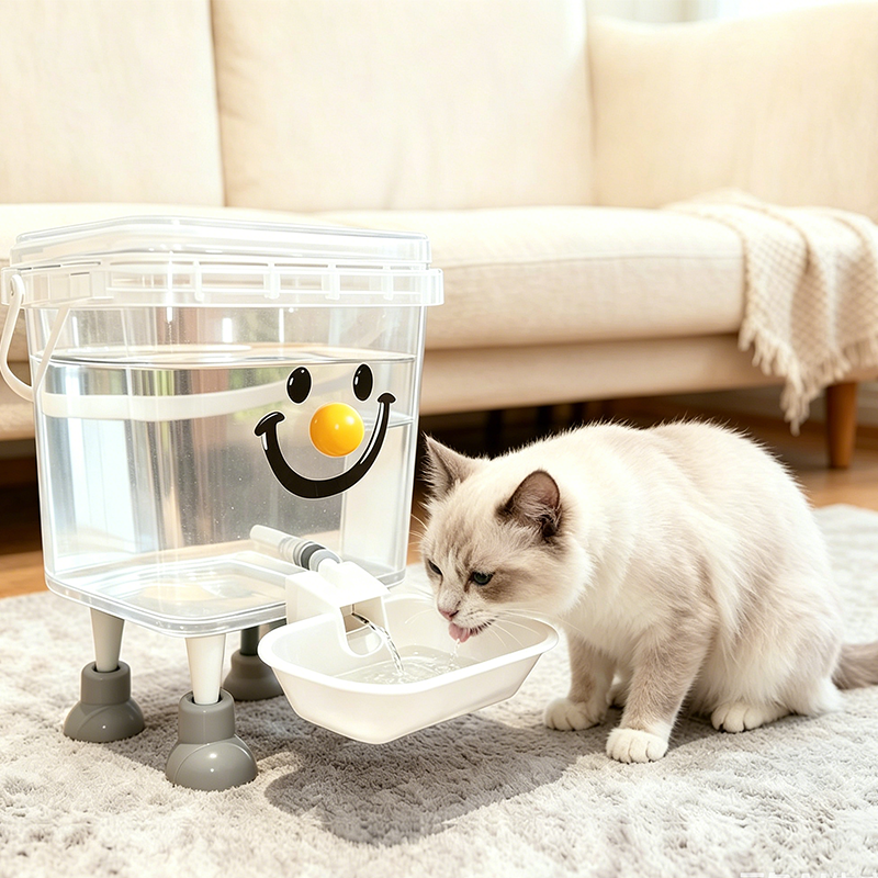 🦮 5L Extra-Large Pet Fountain — Great for 3+ Pets | Gravity-Fed | Non-Slip Base