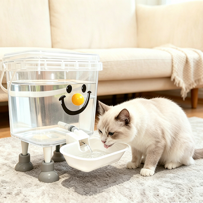 🦮 5L Extra-Large Pet Fountain — Great for 3+ Pets | Gravity-Fed | Non-Slip Base