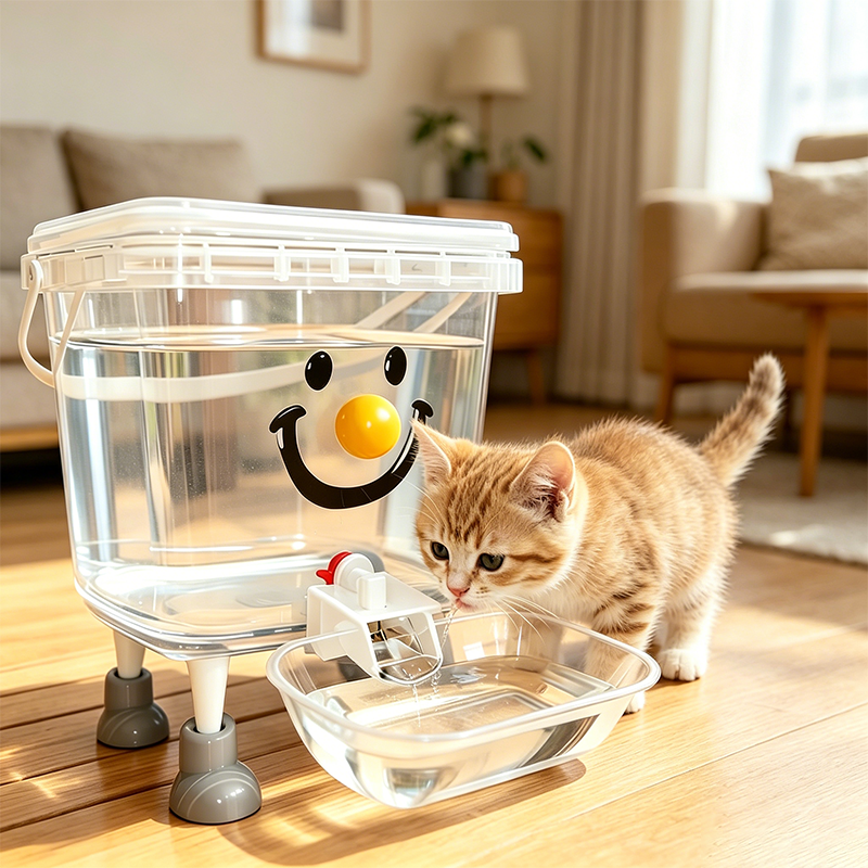 🦮 5L Extra-Large Pet Fountain — Great for 3+ Pets | Gravity-Fed | Non-Slip Base