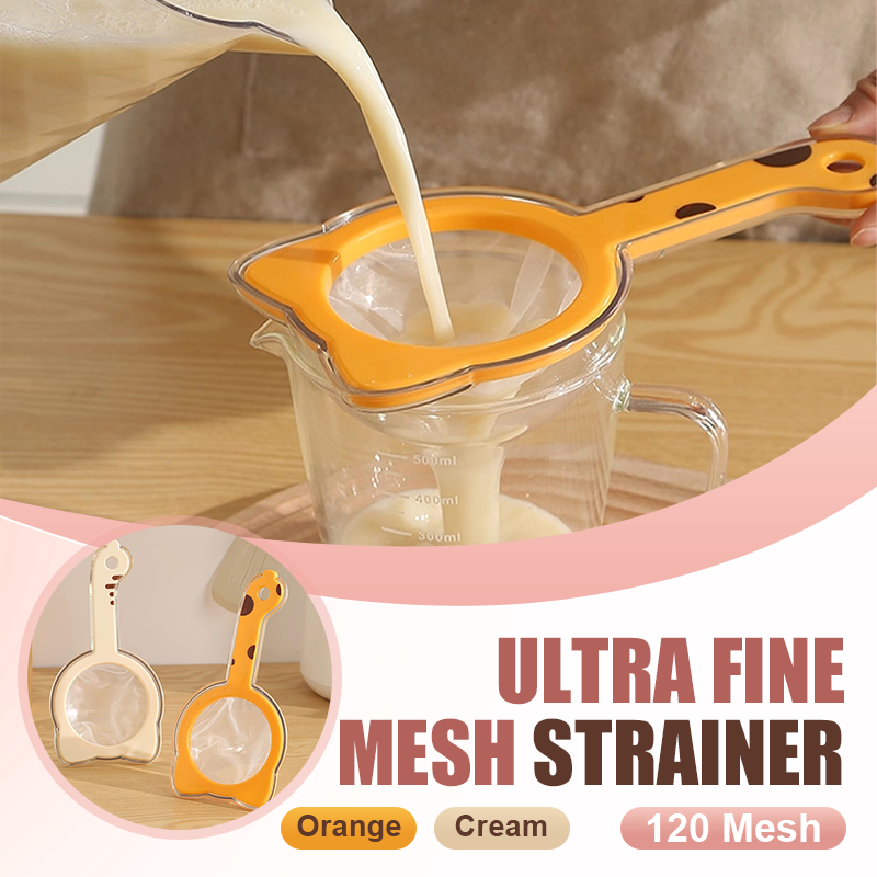 📢📢50% OFF !! 🍳 ULTRA-FINE 120 MESH KITCHEN STRAINER — Ergonomic Handle & Detachable Mesh | Safe Food-Grade Filter ✨