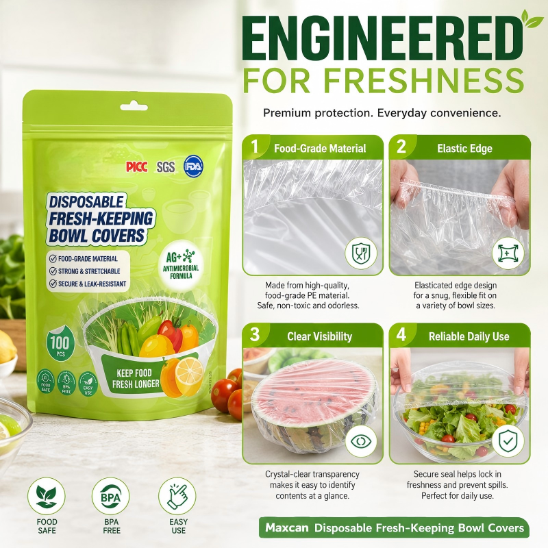 Disposable Elastic Plastic Bowl Covers
