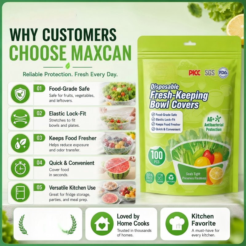 Disposable Elastic Plastic Bowl Covers