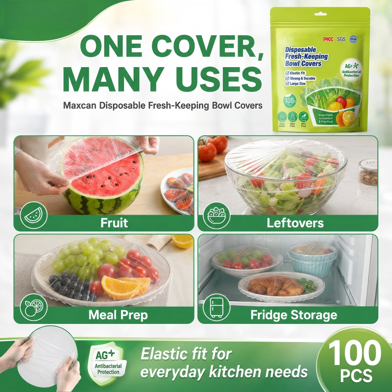 Disposable Elastic Plastic Bowl Covers