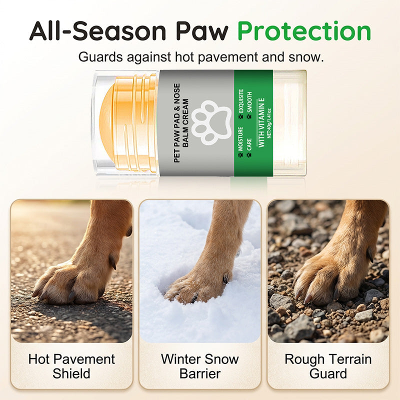 💥Buy 3 Get 2 Free！🐈🐕Your furry friend's paws deserve care！🐾Moisturizing Pet Paw Balm Stick