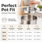 Stainless Steel Steamer Basket Insert with Handle