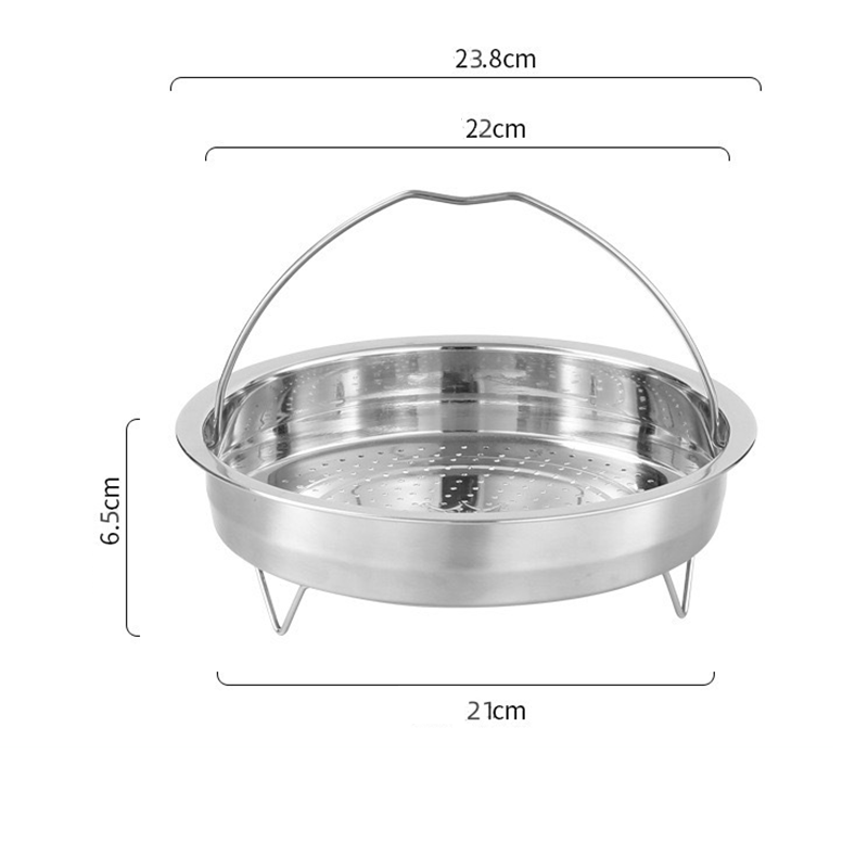Stainless Steel Steamer Basket Insert with Handle
