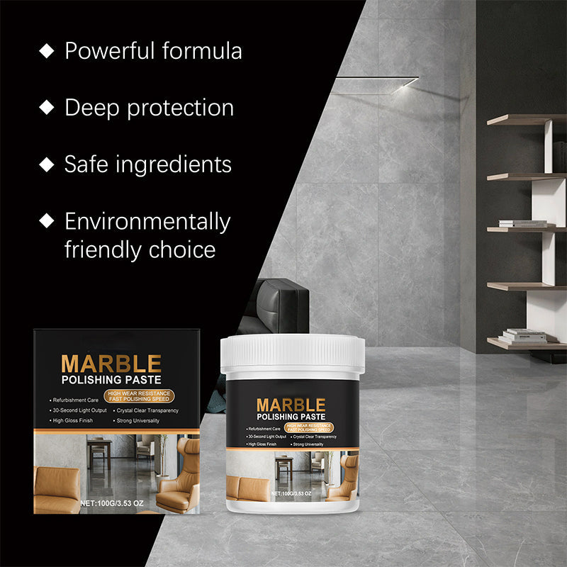 🏆 Last Day Special Price £9.78 ! 🔥Buy 2 Get 1 Free🎁Marble Polishing Paste Restores dull marble surface, removes scratches, stains and water marks, creates glossy finish, easy to apply✨