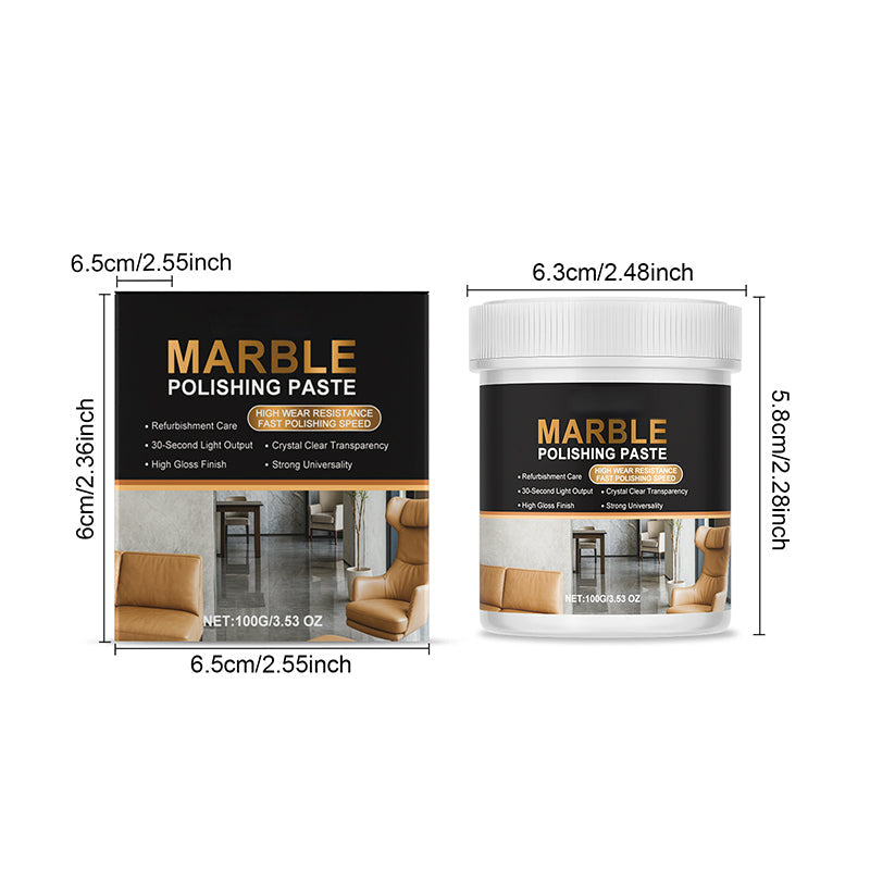 🏆 Last Day Special Price £9.78 ! 🔥Buy 2 Get 1 Free🎁Marble Polishing Paste Restores dull marble surface, removes scratches, stains and water marks, creates glossy finish, easy to apply✨