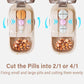 Portable Pill Box With Cutter
