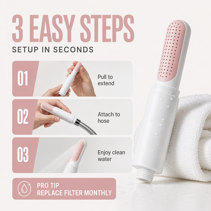 🥳HOT SALE🥳💞50K+ SOLD! Travel Shower Head – From £9.99! Filtered, telescopic & compact. Pure water anywhere – grab yours! ✅