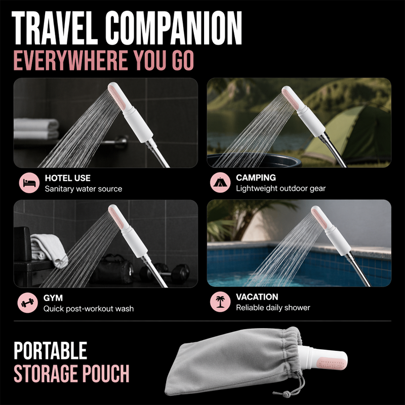 🥳HOT SALE🥳💞50K+ SOLD! Travel Shower Head – From £9.99! Filtered, telescopic & compact. Pure water anywhere – grab yours! ✅