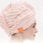 Hair Drying Towel Cap with Button