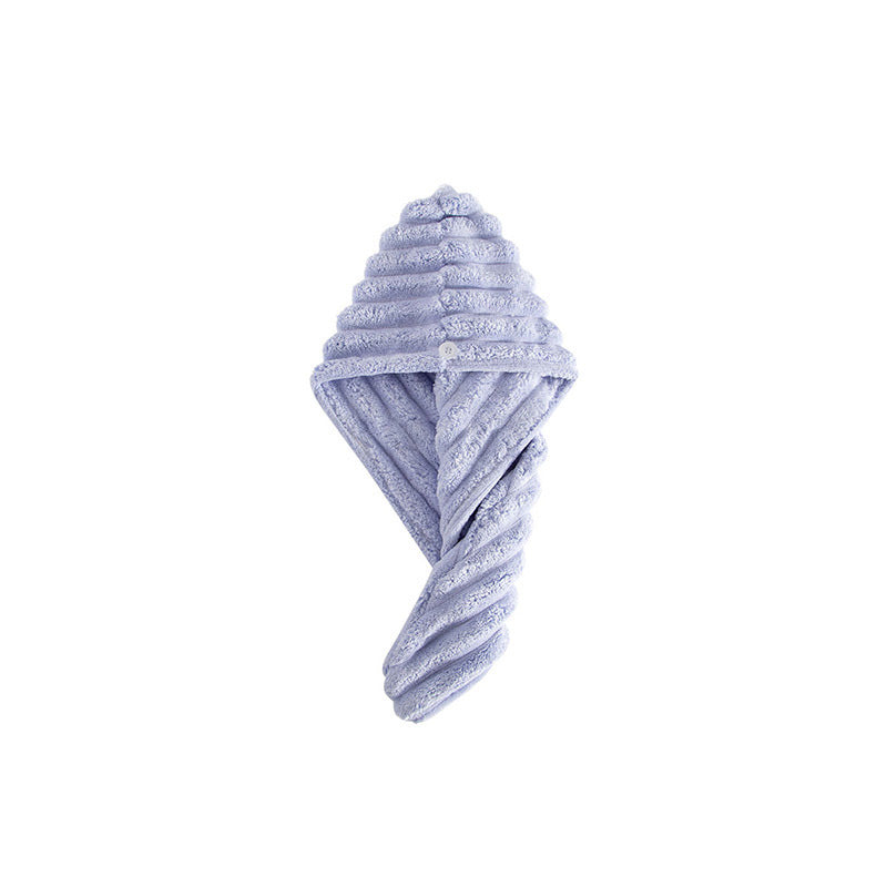 Hair Drying Towel Cap with Button