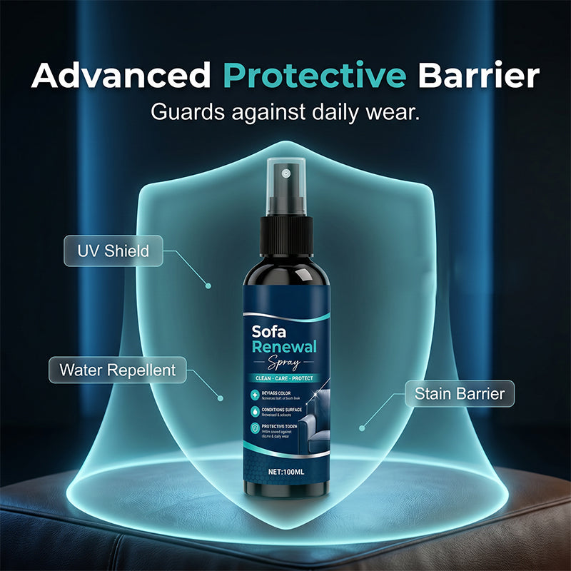 🥳2026 HOT SALE🥳💞50K+ SOLD!🧴🛡️ 50% OFF! Sofa Renewal Spray – Deep conditions & softens, prevents cracks. Creates invisible shield against spills & stains. Works on sofas, chairs & ottomans! 🌟✨