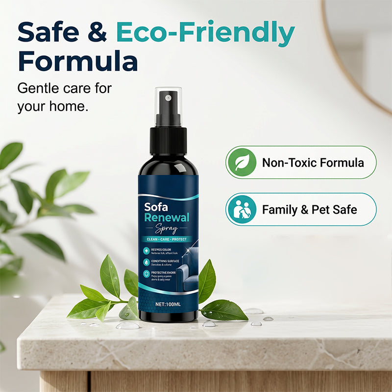 🥳2026 HOT SALE🥳💞50K+ SOLD!🧴🛡️ 50% OFF! Sofa Renewal Spray – Deep conditions & softens, prevents cracks. Creates invisible shield against spills & stains. Works on sofas, chairs & ottomans! 🌟✨