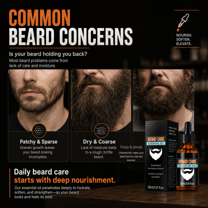 🔥2026 New Arrival🔥 Nourishing Beard Care Essential Oil 