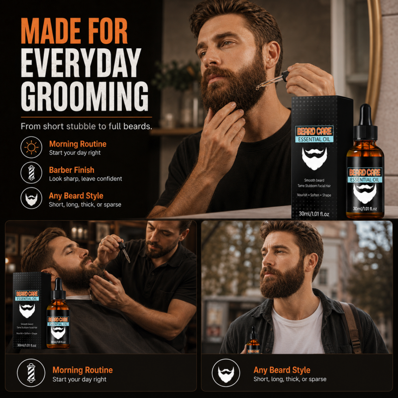 🔥2026 New Arrival🔥 Nourishing Beard Care Essential Oil 
