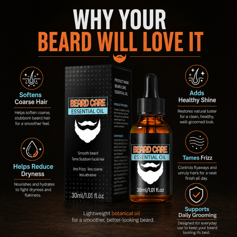 🔥2026 New Arrival🔥 Nourishing Beard Care Essential Oil 