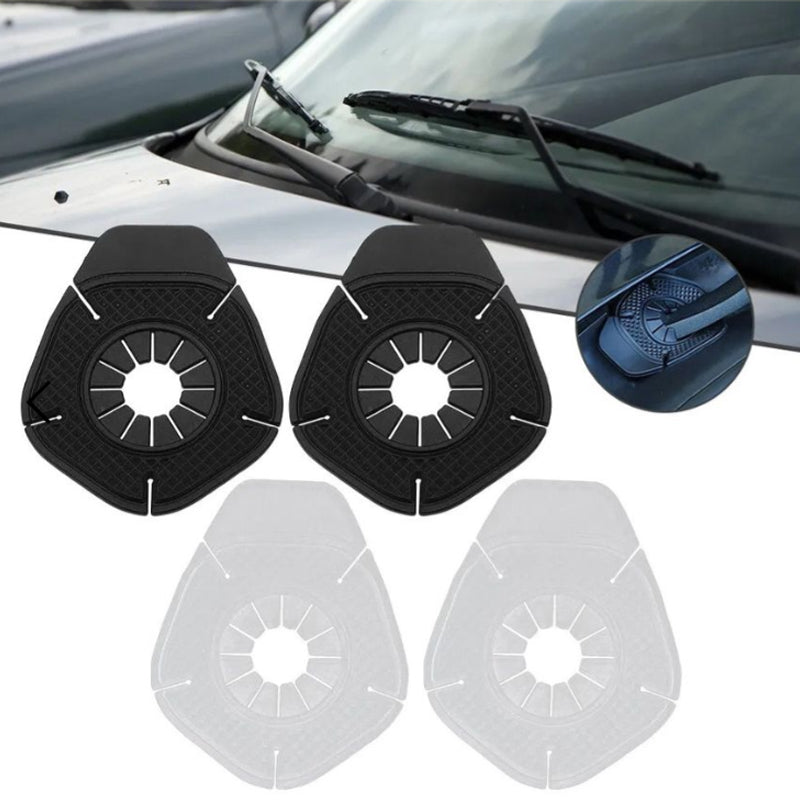 🚗 Car Wiper Arm Hole Protector Pads – Silicone Covers to Block Dust, Leaves & Debris for Cleaner Wiper Performance