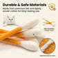 😺BORED CAT? FIX IT FAST!😺 Interactive Swab Toy – Premium Catnip, Durable Felt, Dental Care – Kicks, Chases & Pounces! 🐾