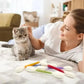 😺BORED CAT? FIX IT FAST!😺 Interactive Swab Toy – Premium Catnip, Durable Felt, Dental Care – Kicks, Chases & Pounces! 🐾