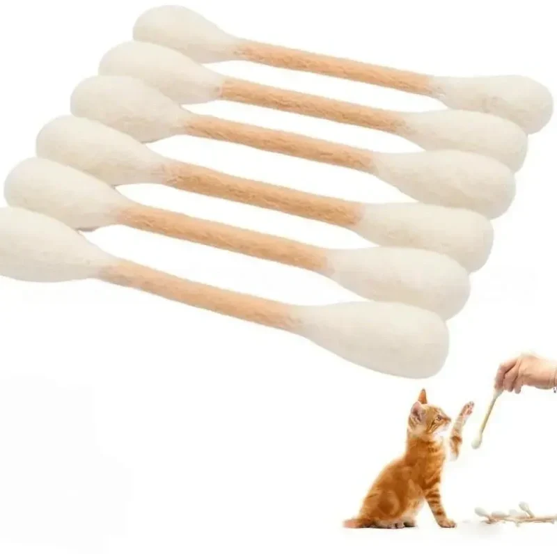 😺BORED CAT? FIX IT FAST!😺 Interactive Swab Toy – Premium Catnip, Durable Felt, Dental Care – Kicks, Chases & Pounces! 🐾