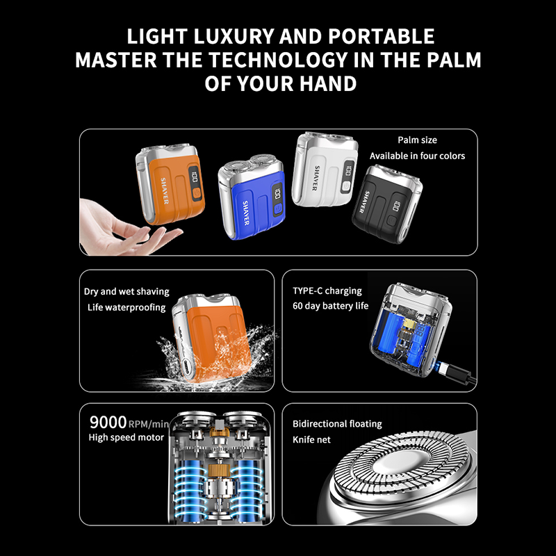 ⏰LIMITED TIME PRICE: ONLY ￡9.9!!!🔥Portable Mini Men's Electric Shaver