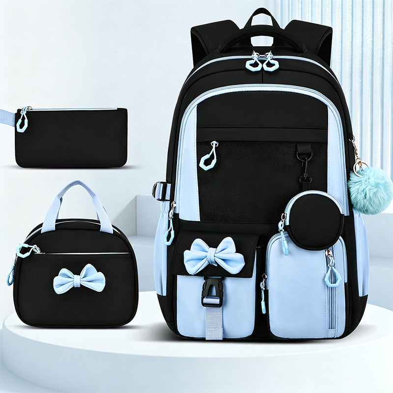 🎀🎒 50% OFF! ⚡Cute Bowknot Lightweight School Backpack – Water Repellent & Anti-Theft!