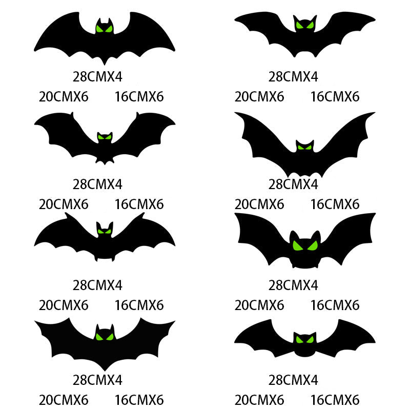 🎃FLASH SALE🎃 3D Bat Decor Stickers Set – 48–128PCS, Reusable, Easy Apply & Remove – Spooky Halloween Vibes! 🦇✨
