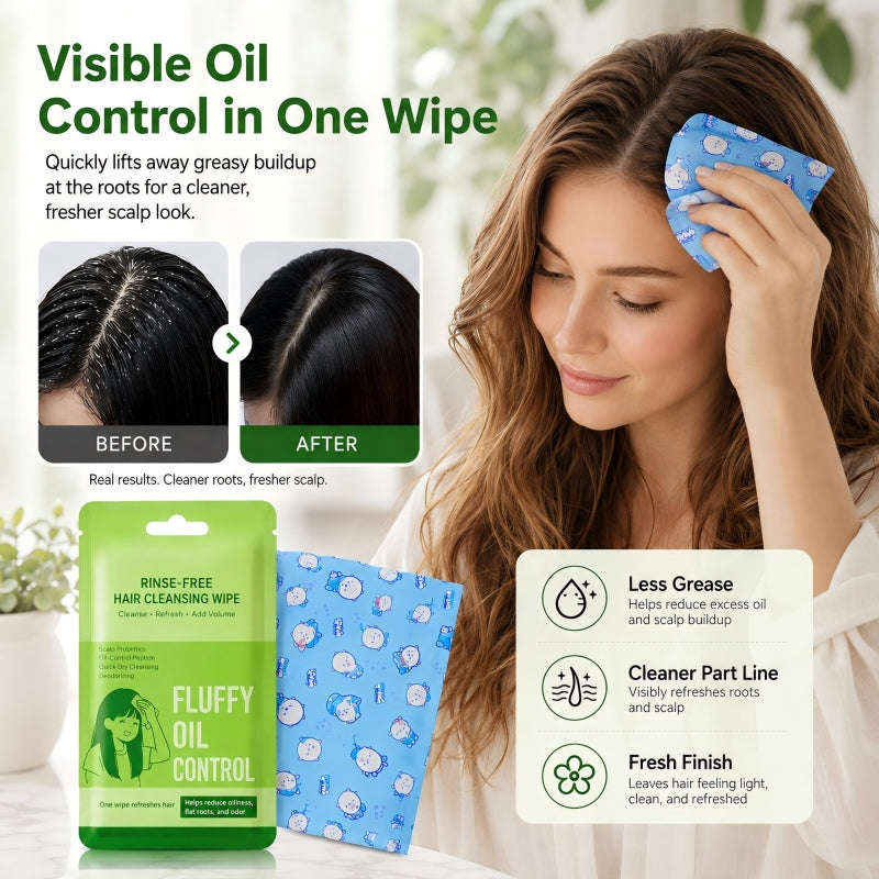 🥳2026 TOP PICK🥥 Waterless Hair Wipes – Oil-Control Peptides, Volumizes, No Rinse Needed – Compact & Lightweight – Perfect for On-the-Go! 🌸💨