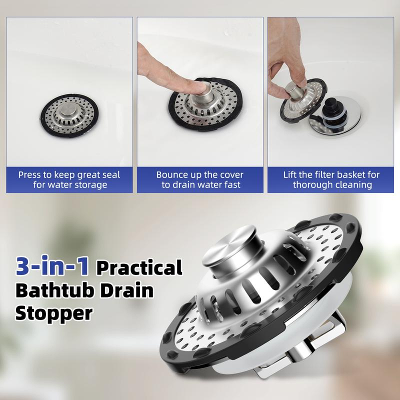 ⏳Limited-time 50% off⏰Stainless Steel Kitchen Sink Strainer🛁🌊