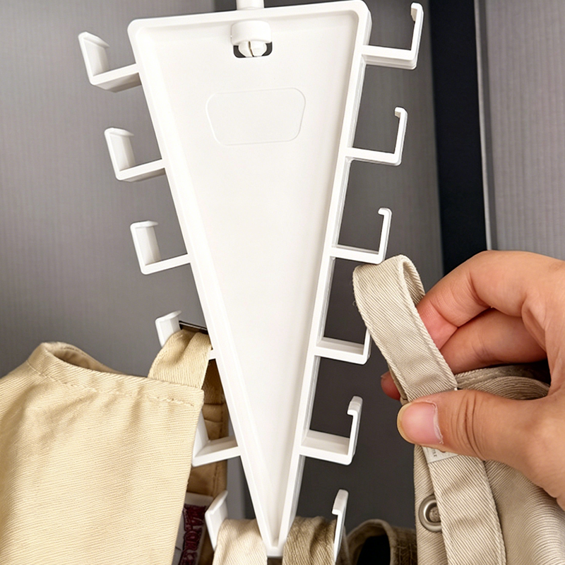 🥳HOT SALE🥳💞50K+ SOLD! Closet Organizer – From £3.99! V-shaped, double hooks & rotating. Tidy closet – grab yours! ✅