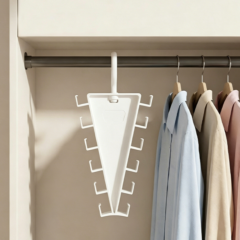 🥳HOT SALE🥳💞50K+ SOLD! Closet Organizer – From £3.99! V-shaped, double hooks & rotating. Tidy closet – grab yours! ✅