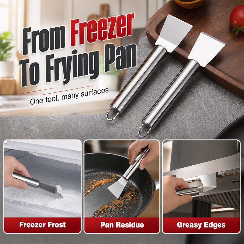 Multi-Purpose Stainless Steel Ice Cleaning Scraper