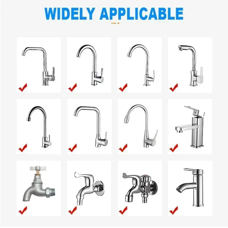 🚰50% OFF NOW! Pressurized Splash‑proof Filter Faucet Nozzle‑Multi‑Layer Filtration Tap Aerator, High‑Pressure Anti‑Splash Water Saving Sink Faucet Attachment