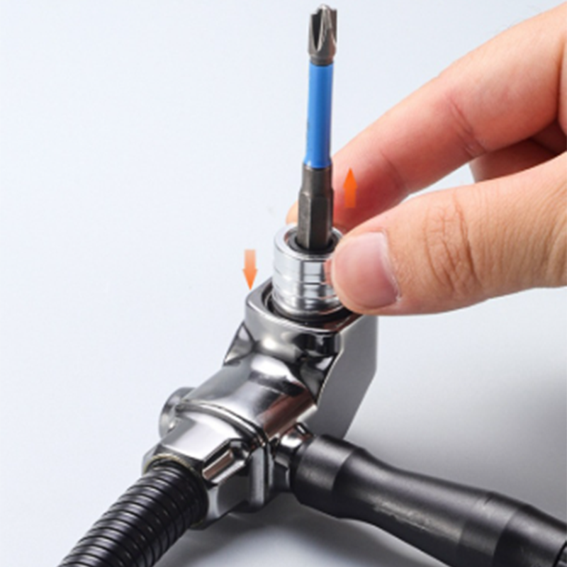 🥳2026 BESTSELLER🥾 Right Angle Driver – 105° Flexible Reach, Universal Hex Shank – Industrial Alloy Steel – High Torque – Fits Most Drills & Bits! 🛡️💨
