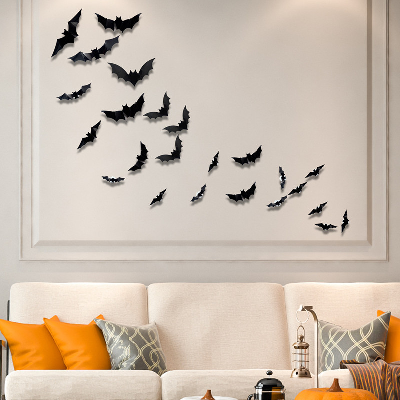 🎃Halloween ✨️Surprise 50% Off！🦇Best Atmosphere‑Boosting Decor！🎃Bats Descend On Your Home！🦇✨3D Bat LED Wall Light Decor